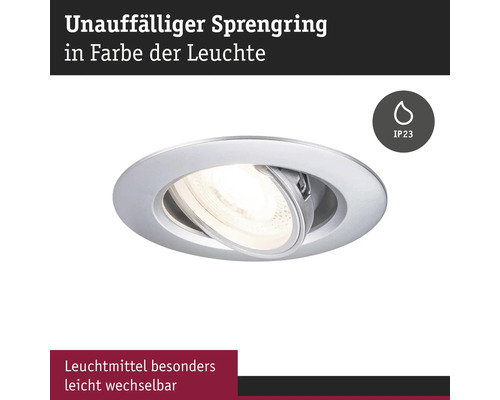 Spot încastrat cu grad de protecție IP23