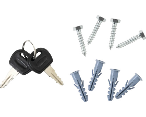 Două chei, trei șuruburi și trei dibluri