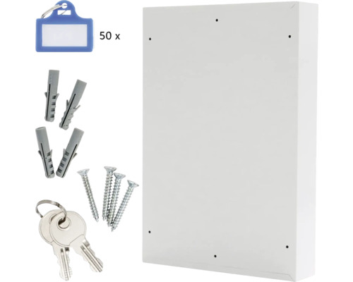 Dulap pentru chei cu brelocuri, dibluri și șuruburi