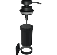 Dozator de săpun negru pentru montare pe perete