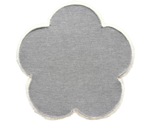 Covor în formă de floare cu textură și margine