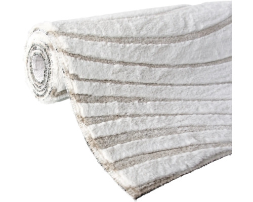 Covor rulat cu model în dungi