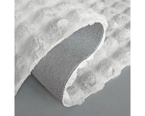 Covor gri cu structură cu noduri