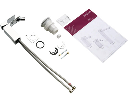 Baterie lavoar Jungborn Zeta cu accesorii și instrucțiuni de montaj