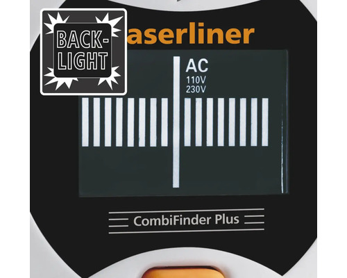 Laserliner CombiFinder Plus cu iluminare de fundal și indicator de tensiune AC