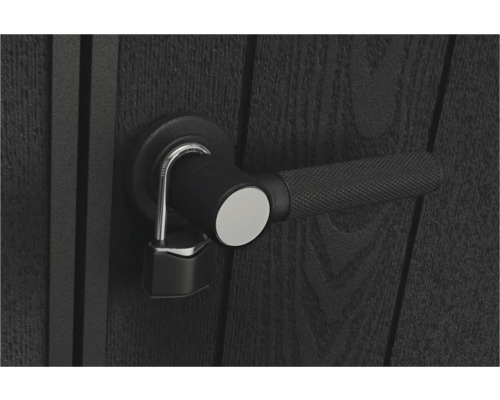 Ușă cu încuietoare și mâner pentru securitate suplimentară