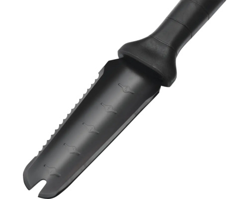 Unealtă de grădinărit cu margine zimțată pentru săpat și plantat