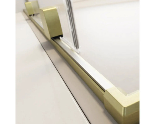 Imagine detaliată cu ghidajul cabinei de duș cu ușă glisantă