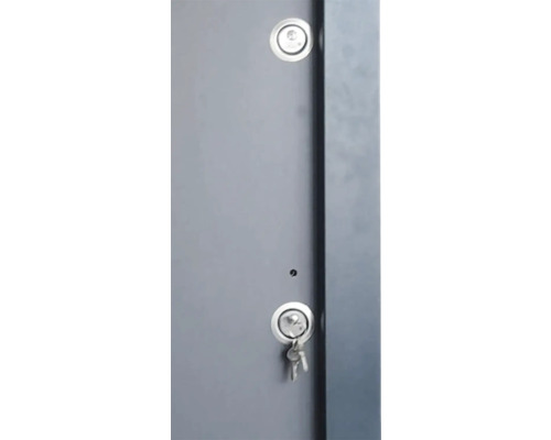 Imagine detaliată a unei uși cu încuietoare și cheie