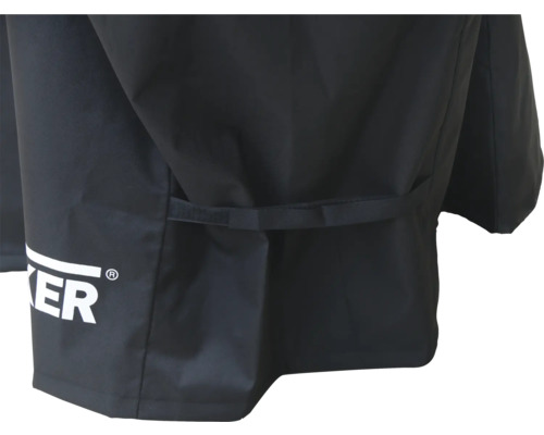 Husă de grătar neagră cu sigla companiei