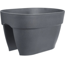 Jardinieră de balcon gri pentru agățat