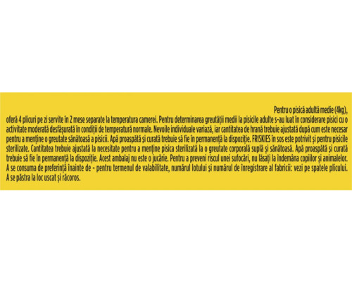 Informații despre recomandările de hrănire pentru hrana pisicilor
