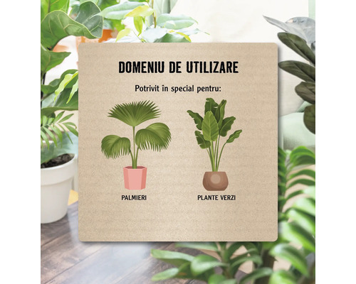 Domeniu de utilizare: Potrivit în special pentru palmieri și plante verzi.
