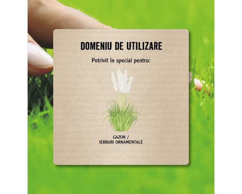 Domeniu de utilizare gazon și ierburi ornamentale