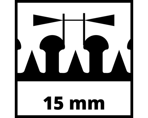 Simbol pentru o lățime de tăiere de 15 milimetri