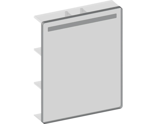 Dulap lateral de baie cu rafturi