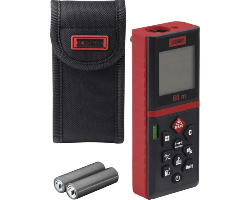 Telemetru laser cu husă și baterii