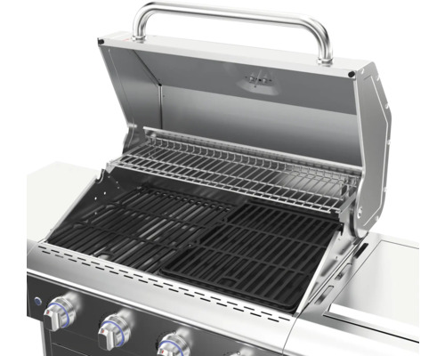 Grătar deschis cu grătar și suport pentru încălzire