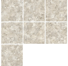 Nouă plăci de podea cu aspect de marmură