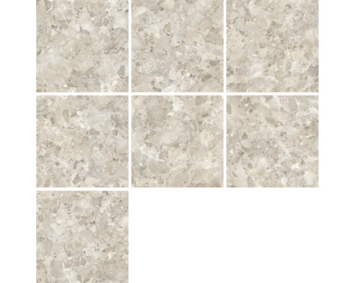 Nouă plăci de podea cu aspect de marmură