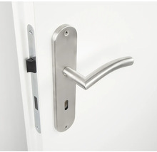 Mânere ușă cu șild Pertura Erla 72/240 mm oțel inoxidabil, pentru cheie BB