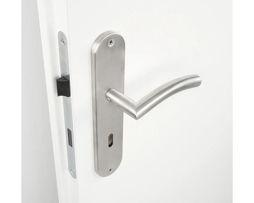 Feronerie de ușă din oțel inoxidabil cu mâner și încuietoare