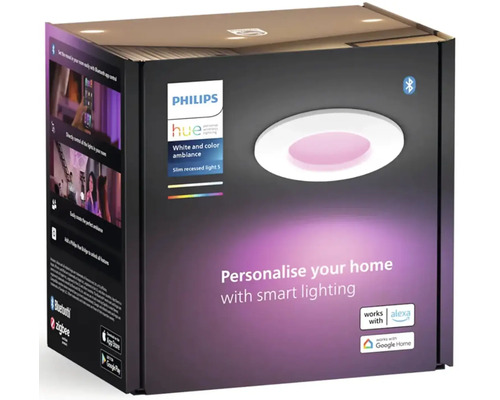 Ambalaj spot încastrat subțire Philips Hue White and Color Ambiance