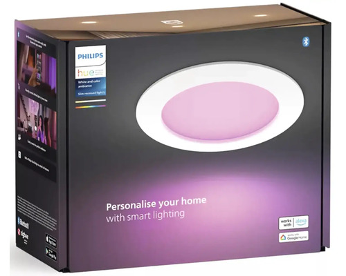 Pachet spot încastrat subțire Philips Hue White and Color Ambiance L