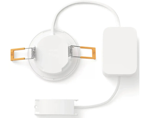 Spot încastrat cu cablu de conectare și arcuri de fixare