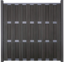 Gard din plastic cu elemente verticale