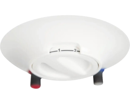 Prim-plan cu un radiator cu două niveluri de încălzire.