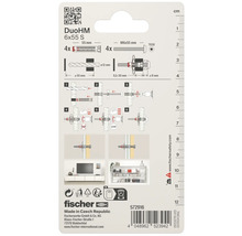 Set diblu metal cu șurub Fischer Ø6x55mm, 4 buc.