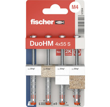 Set diblu metal cu șurub Fischer DuoHM S PH TX Ø4x55mm, 4 buc.
