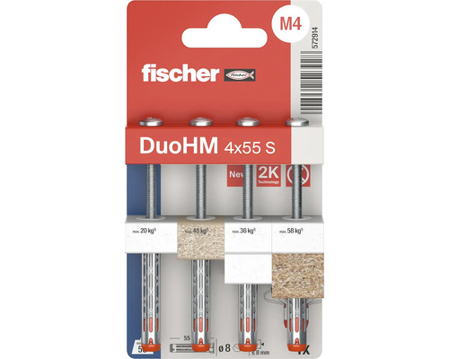 Ambalaj dibluri fischer DuoHM 4x55 S