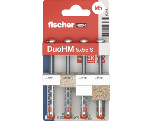fischer DuoHM dibluri metalice pentru cavități în blister