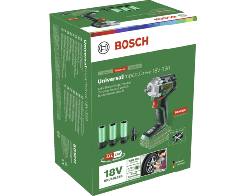 Cheie de impact cu acumulator Bosch Universal ImpactDrive 18V-350 în cutie