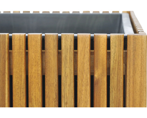 Jardinieră din lemn cu inserție de plastic