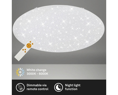 Lumină de plafon cu model de stele și telecomandă