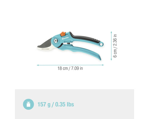 Foarfecă de grădină Gardena cu o lungime de 18 cm