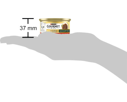 Hrană pentru pisici Purina Gourmet Gold, 37 mm înălțime