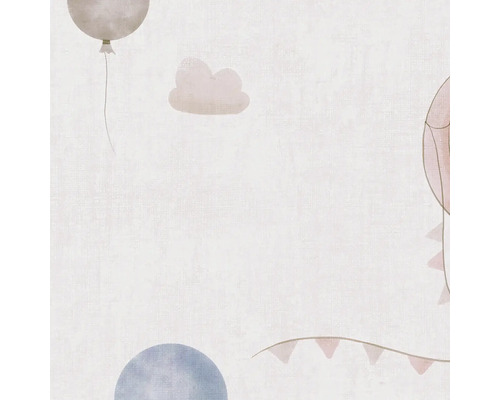 Tapetă pentru copii cu baloane, nori și ghirlande