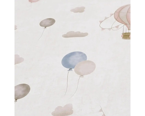 Tapet cu motiv baloane cu aer cald și nori