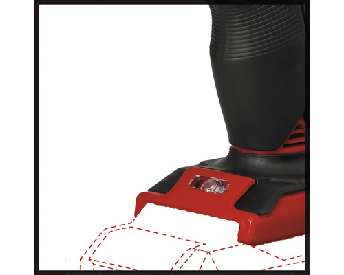 Prim-plan cu o foarfecă de tablă cu acumulator Einhell