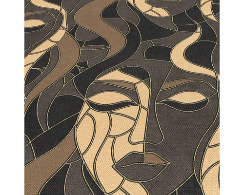 Tapet cu model abstract de față de femeie