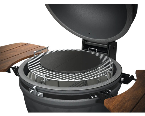 Grătar cu grătar și placă de piatră