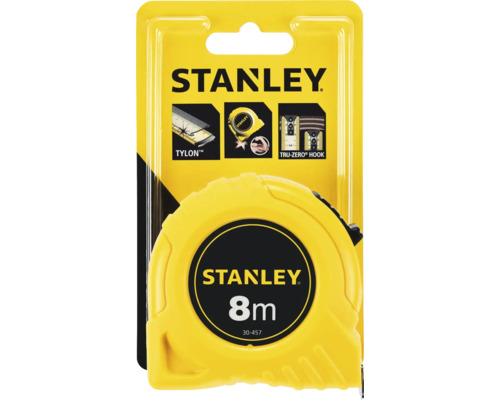 Ruletă Stanley cu lungimea de 8 metri în ambalaj