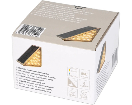 Pachet set de lumini solare cu LED pentru scări