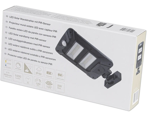 Ambalaj pentru proiector solar LED de perete cu senzor de mișcare