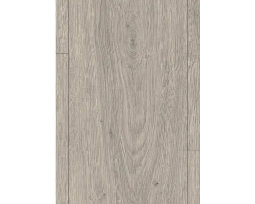 Placă de podea laminată deschisă la culoare, cu textură de lemn