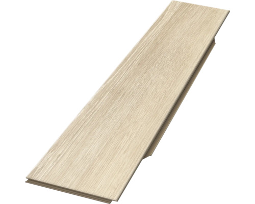 Placă individuală de laminat deschis la culoare cu structură de lemn
